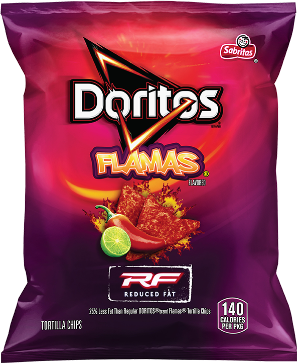 Doritos Flamas Reduced Fat (691x800), Png Download
