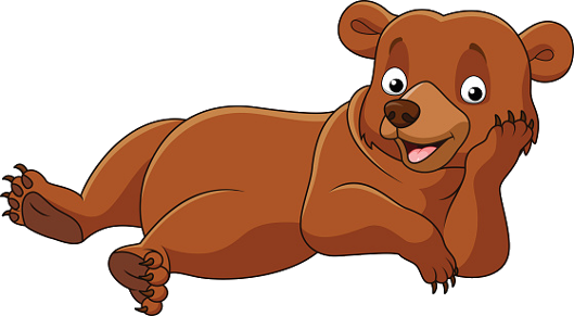 Download Clip Art Library Baby Bears Animal Pictures Laying - Cartoon Bear  Laying Down PNG Image with No Background 