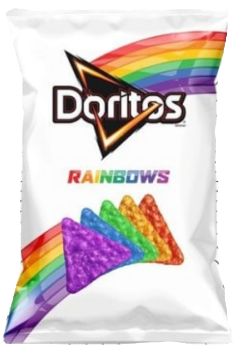 Rainbow Doritos (480x704), Png Download