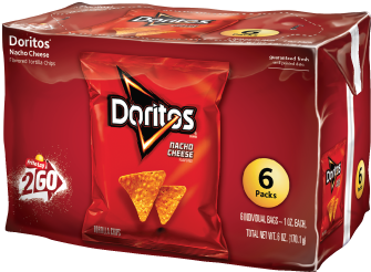Doritos® Nacho Cheese Flavored Tortilla Chips - Doritos Cool Ranch Tortilla Chips 6-1 Oz. Bag (334x483), Png Download
