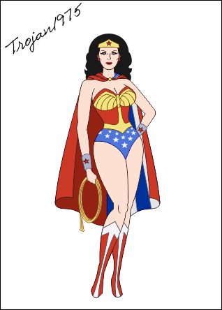Microsoft Clipart Wonder - Wonder Woman 1975 Comic (318x444), Png Download