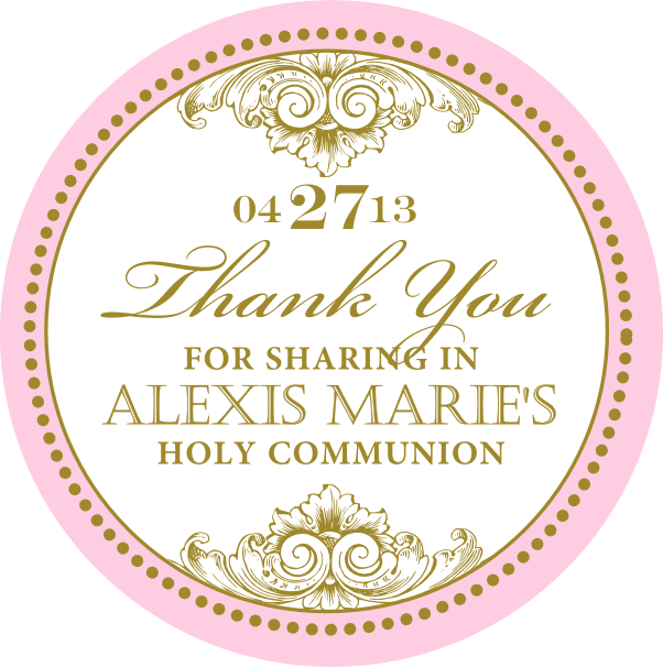 Scallop Border Png - Pink Circle Frame Png (594x600), Png Download