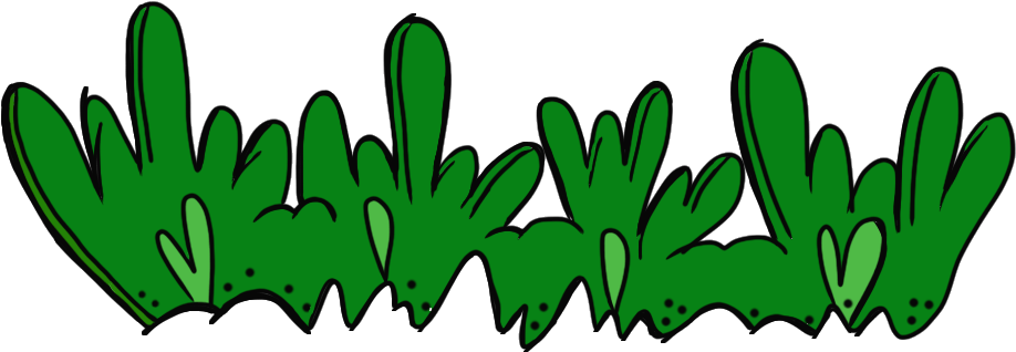 Grass Clip Art Border - Grass Cartoon Clipart (969x388), Png Download
