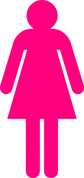 Boy And Girl Stick Figure - Male And Female Toilet Signs (282x600), Png Download