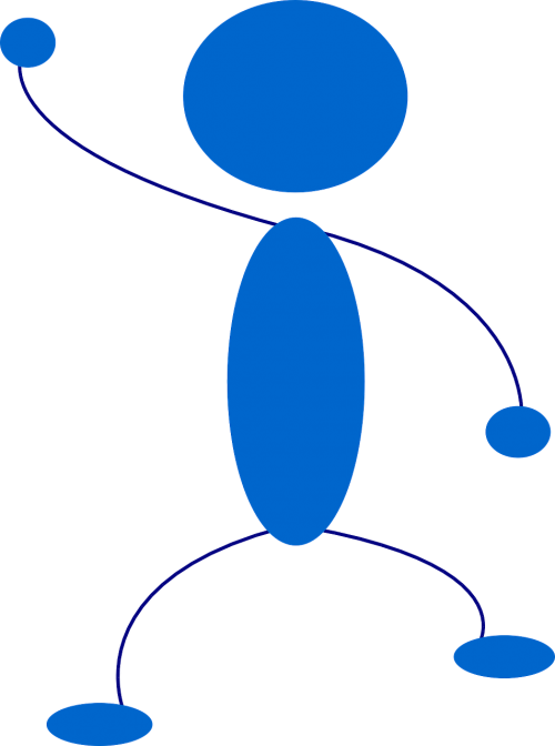 Stickman,stick - Waving Stick Figure Png (500x672), Png Download