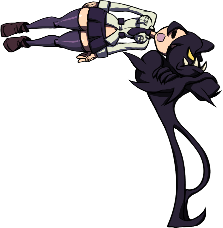 Win Filia - Skullgirls Filia Victory Pose (774x792), Png Download