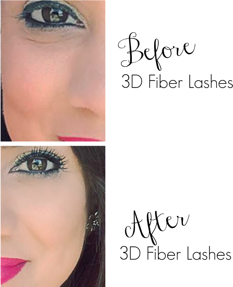Before And After 3d Fiber Lashes - Eye Liner (800x1001), Png Download