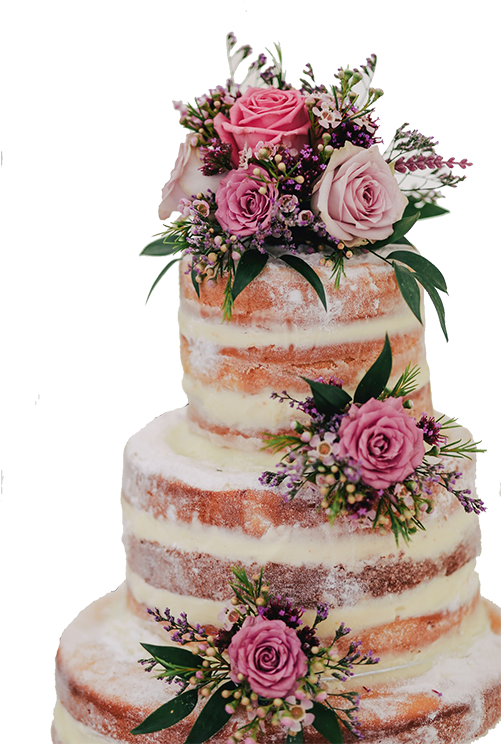 The Cake Queen - Naked Wedding Layer Cake (500x750), Png Download