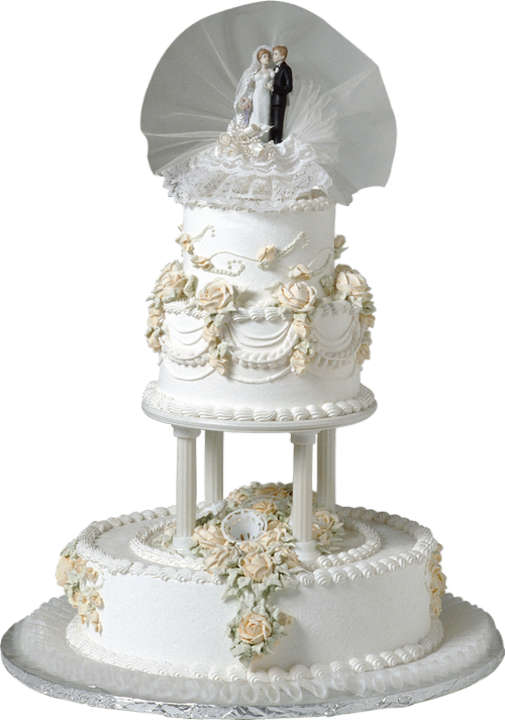 Wedding Cake Transparent Png (505x720), Png Download