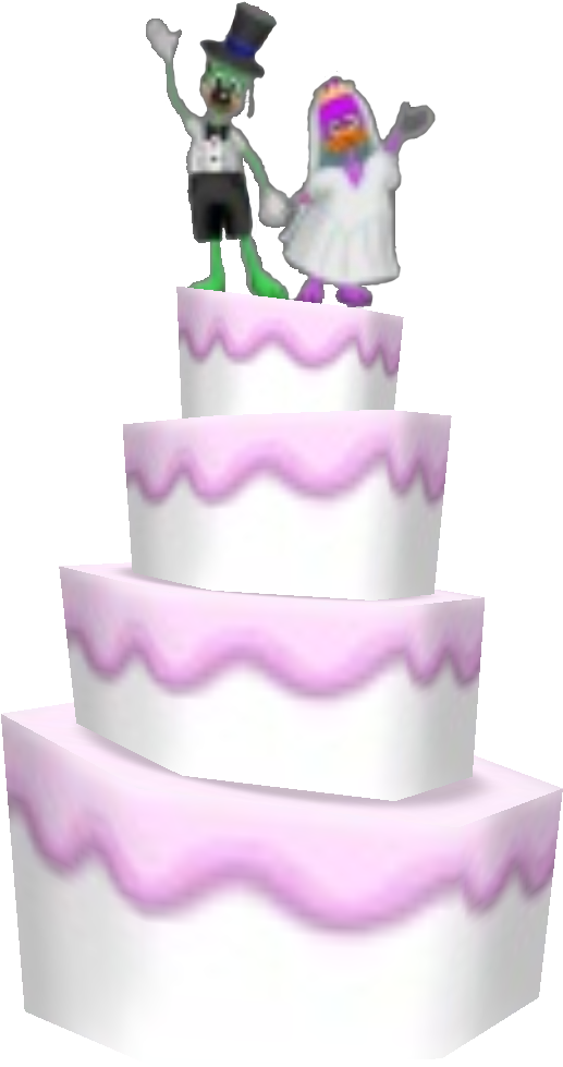 Wedding Cake Png - Toontown Wedding Cake (584x1009), Png Download
