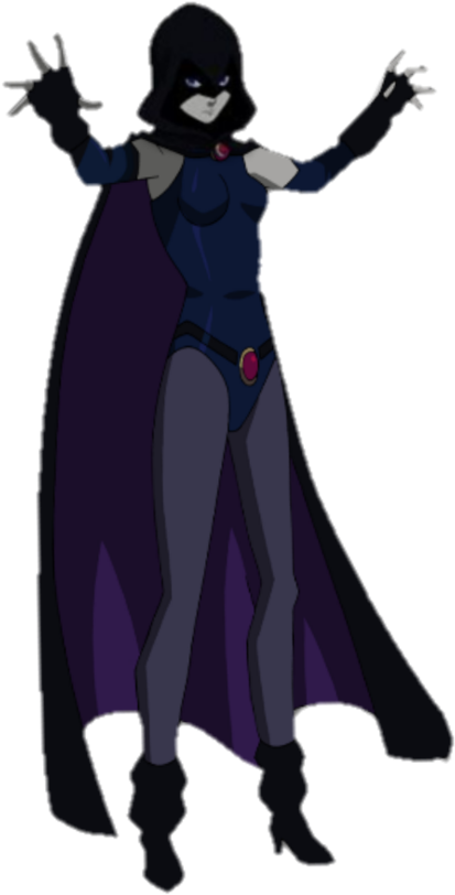 Raven Drawing Magical - Charactermodel Raven By By Phil Bourassa Justice League (600x918), Png Download