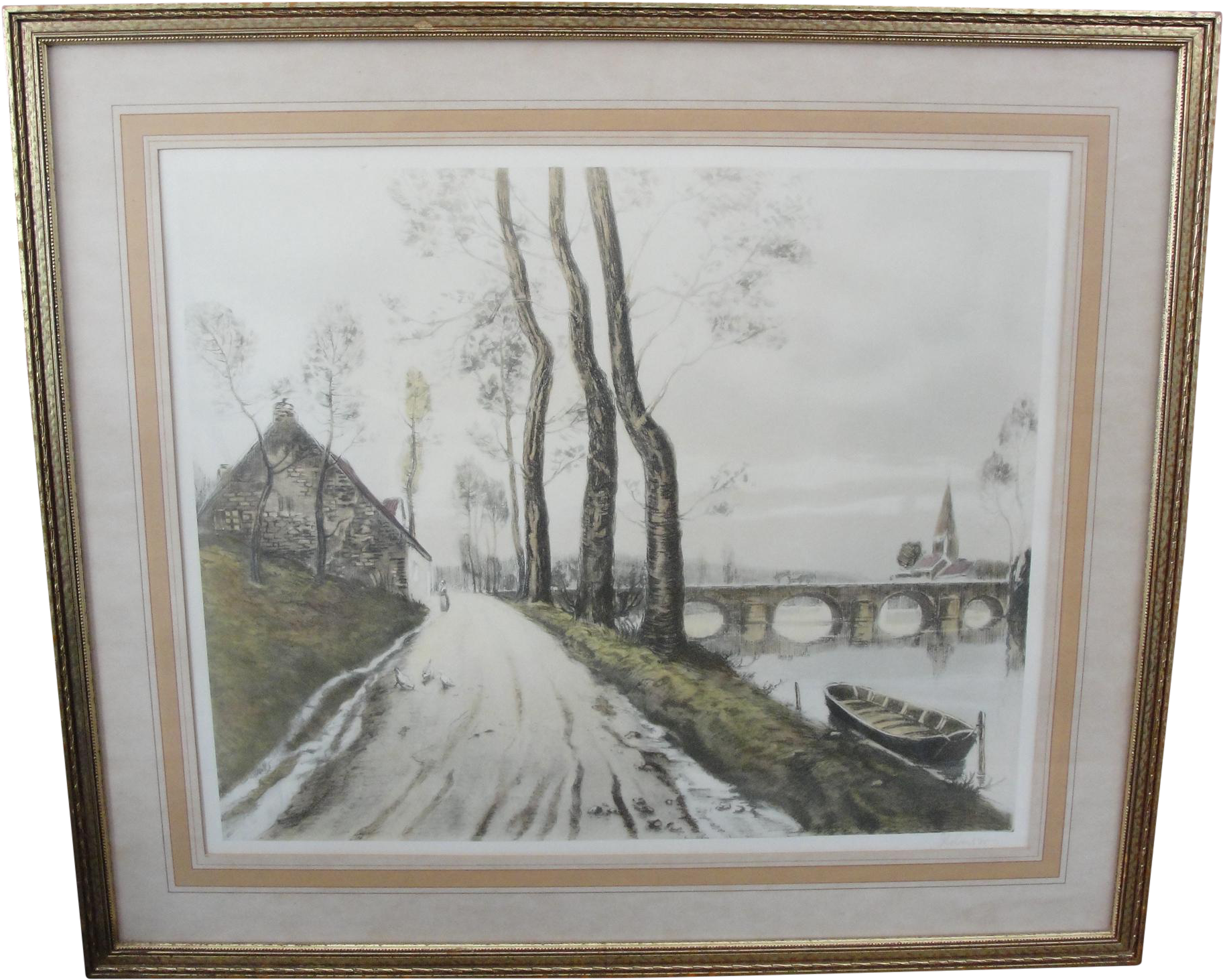 Color Etching English Road - Drawing (2027x1624), Png Download