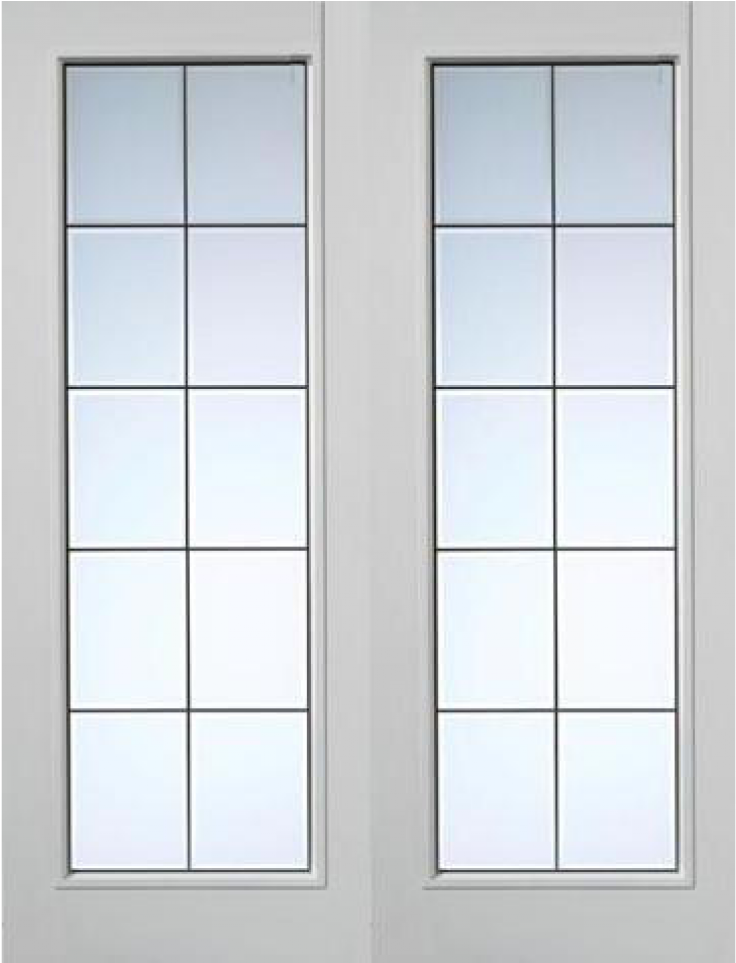 Fibreglass Doors - Jb Kind White Moulded Panel Decima Internal Door (950x962), Png Download