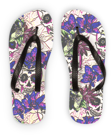 Rnk Shops Sugar Skulls & Flowers Wallpaper Sample) (480x480), Png Download