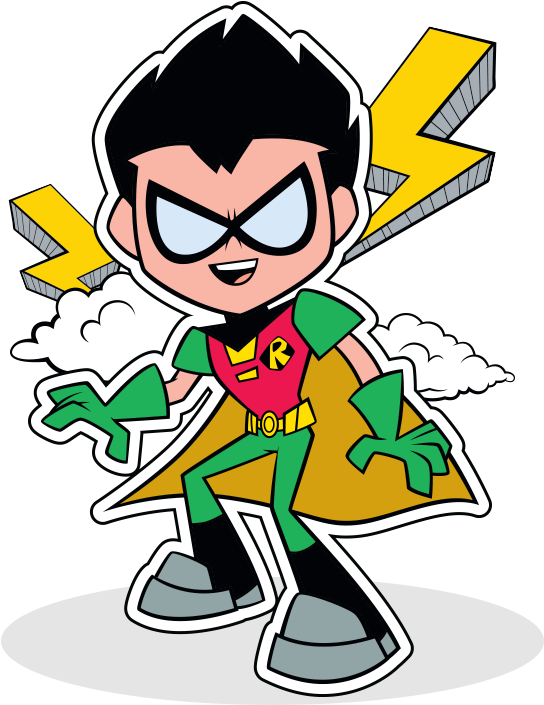 Robin Teen Titans Png Clipart Library Download - Teen Titans Go! (tm): Robin Rules! (565x803), Png Download