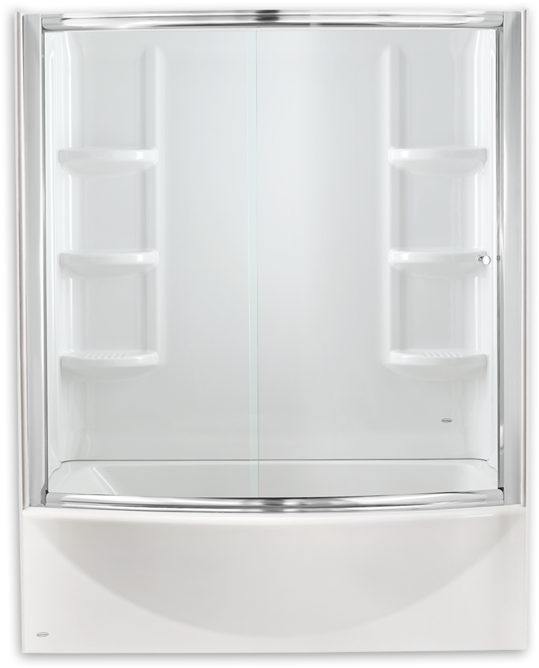 Tub And Shower Doors - American Standard Ovation Shower Door Installation (1000x1000), Png Download