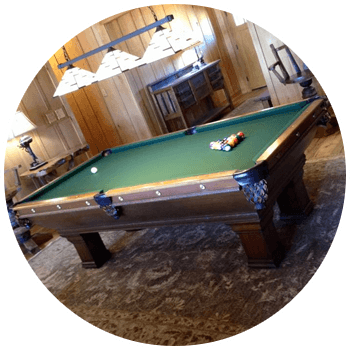 Antique Brunswick Pool Table At Jones Brothers Pool - Jones Brothers Pool Tables (350x350), Png Download
