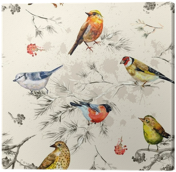 Vintage Seamless Texture Of Little Birds - Password Journal Organizer (an Internet Address Internet (400x400), Png Download