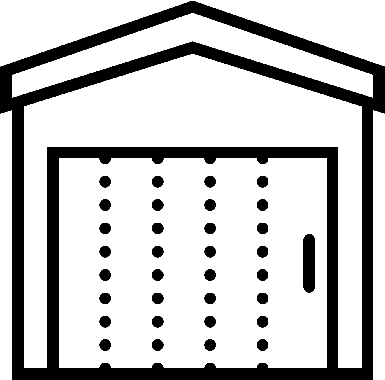 Door Clipart Rectangle Shape - Garage Door (1600x1600), Png Download