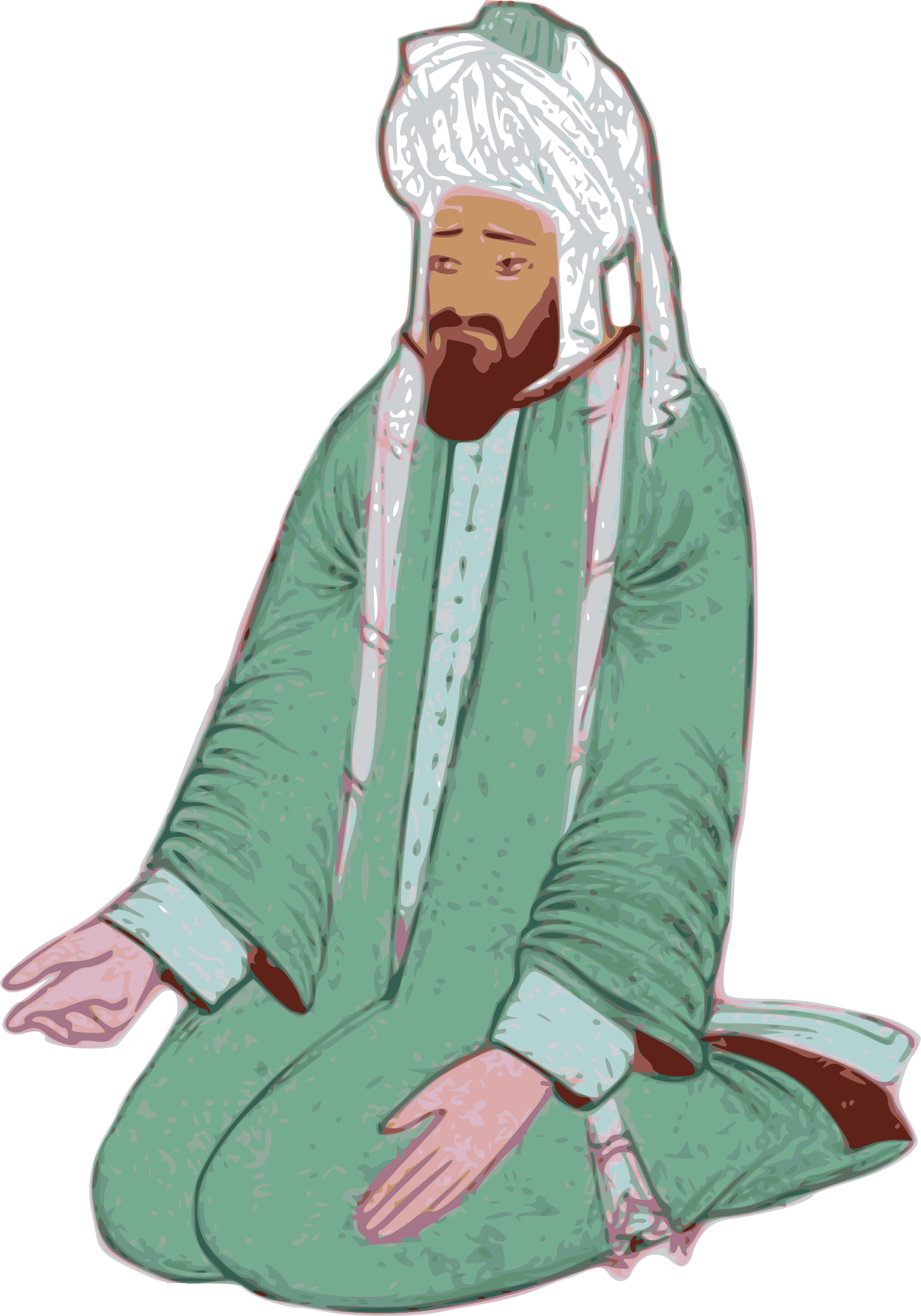 This Free Icons Png Design Of Muslim Man (1680x2400), Png Download