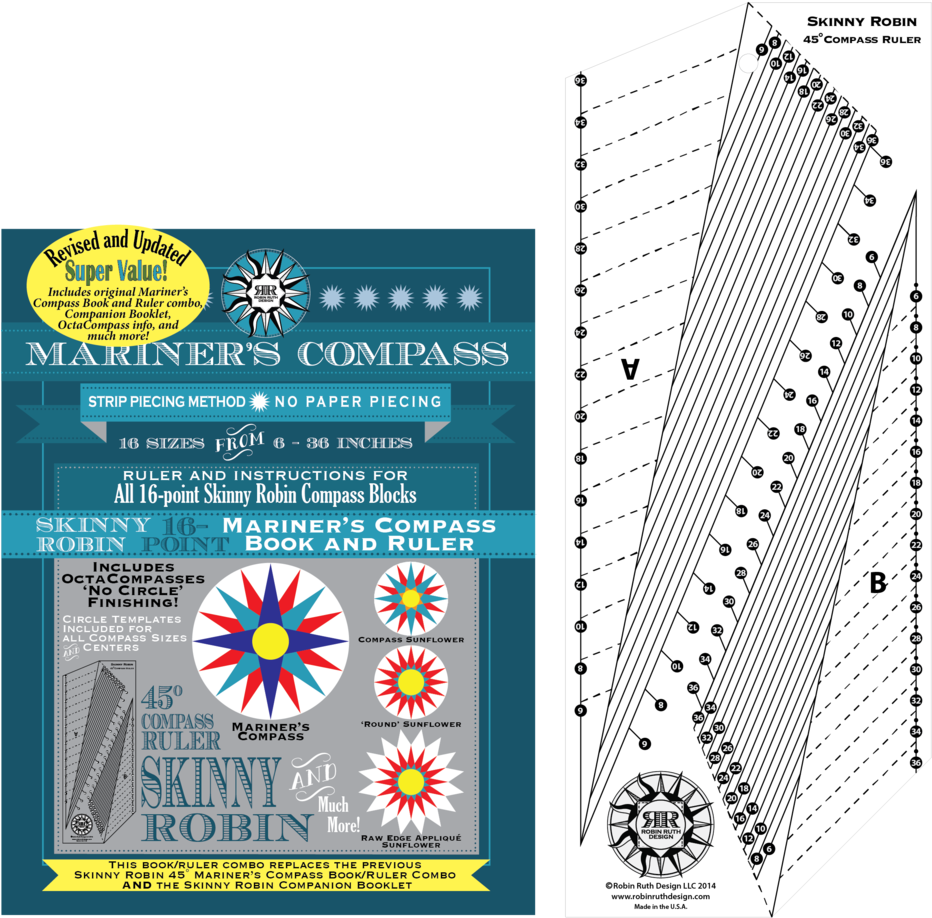 Download Skinny 16point Book And Ruler Mariner's Compass PNG Image