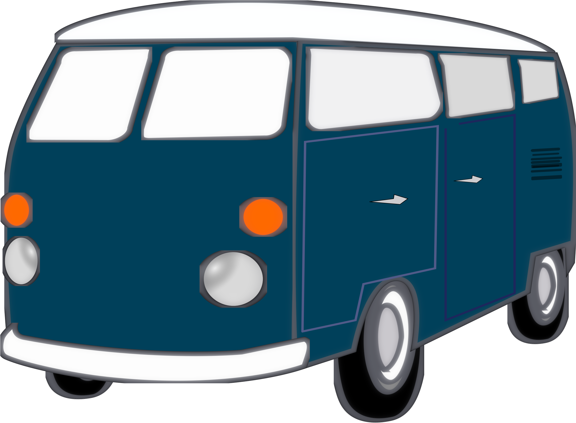 Vans Clipart Back Van - Big Van Clipart (2400x2112), Png Download