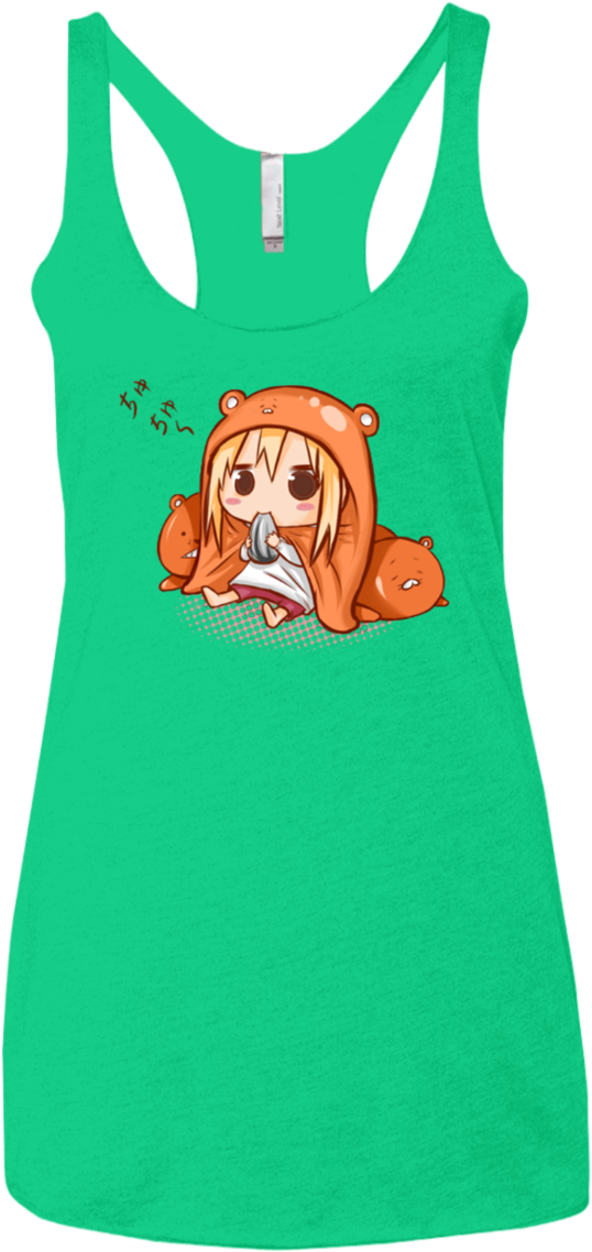 Umaru Chan Women's Triblend Racerback Tank - Shirt (1155x1155), Png Download