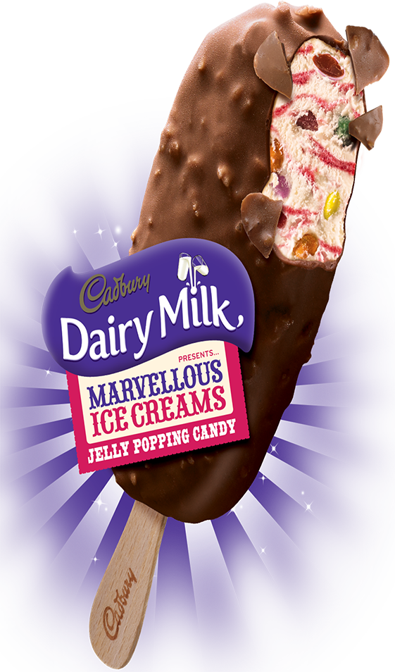 Cadbury® Dairy Milk Jelly Popping Candy Stick - Chocolate (561x954), Png Download
