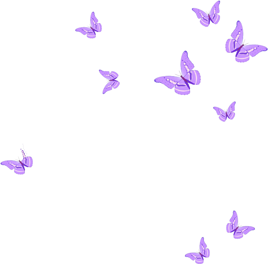 Mq Sticker - Pink Butterflies Png (1024x1024), Png Download