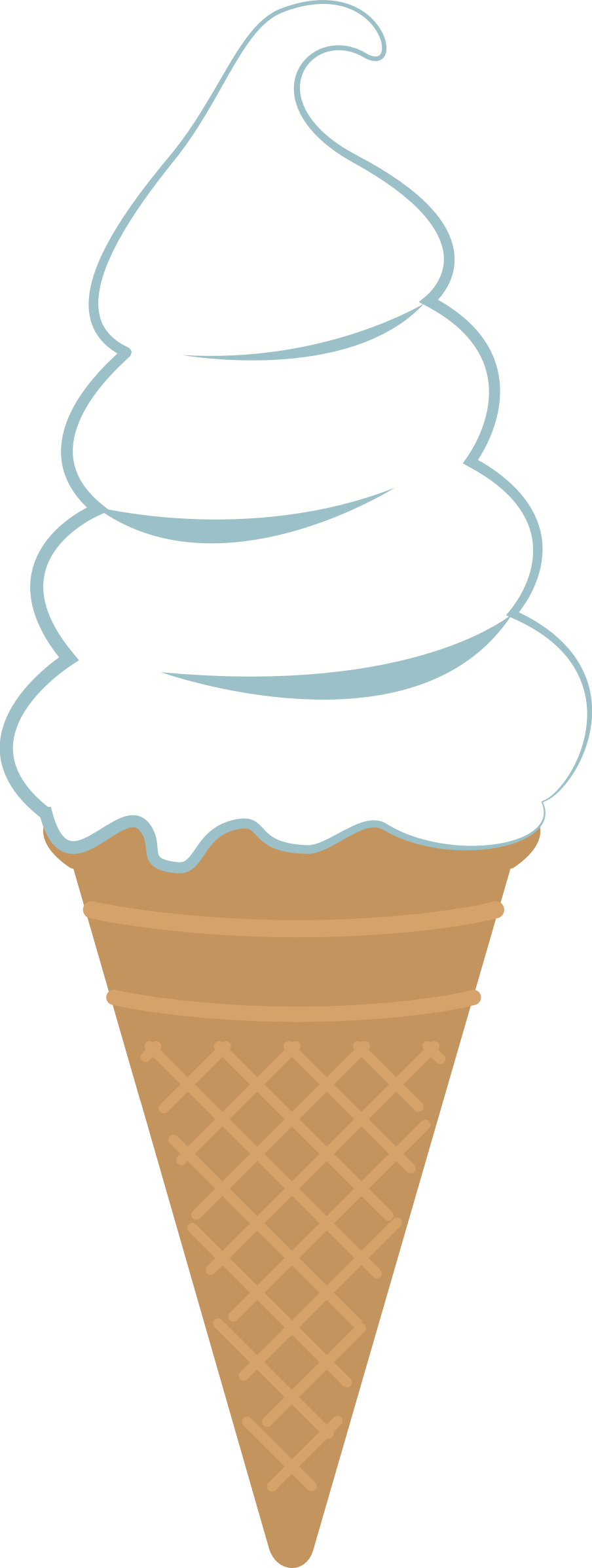 Big Image - Clip Art Ice Cream Cone (904x2396), Png Download