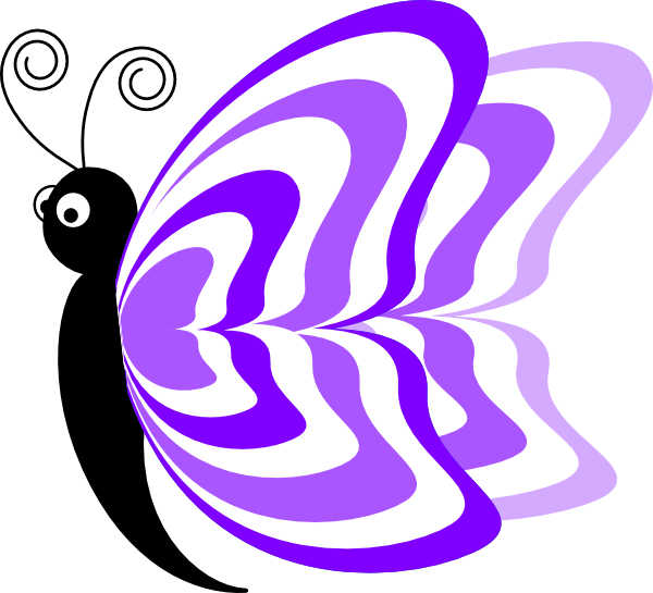 Cartoon Butterfly (600x545), Png Download