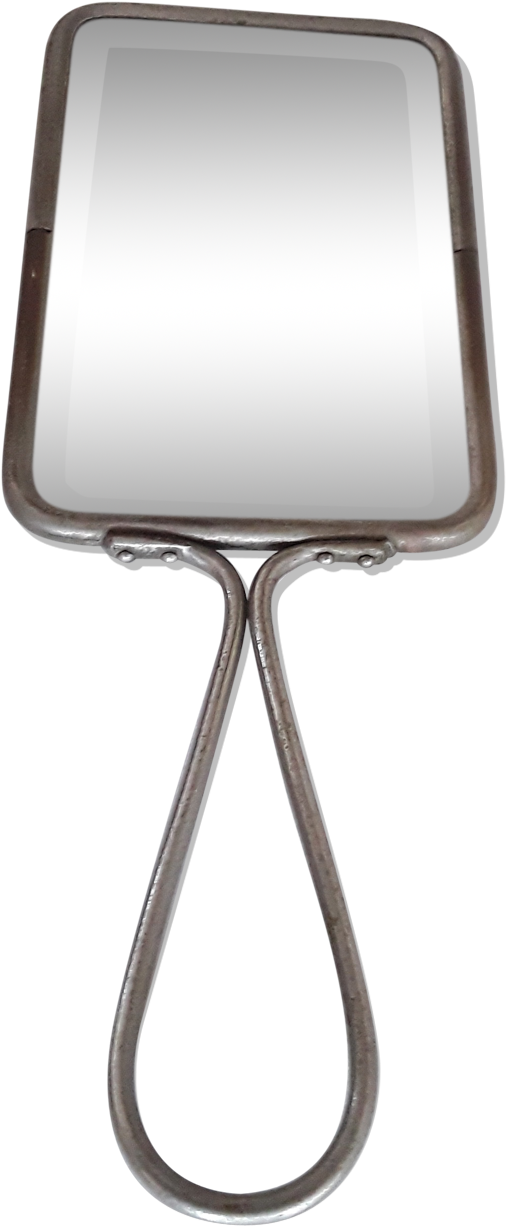 Beveled Hand Mirror 26x10cm - Rear-view Mirror (1457x1457), Png Download