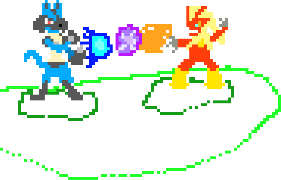 Lucario Vs Blaziken - Illustration (1010x730), Png Download