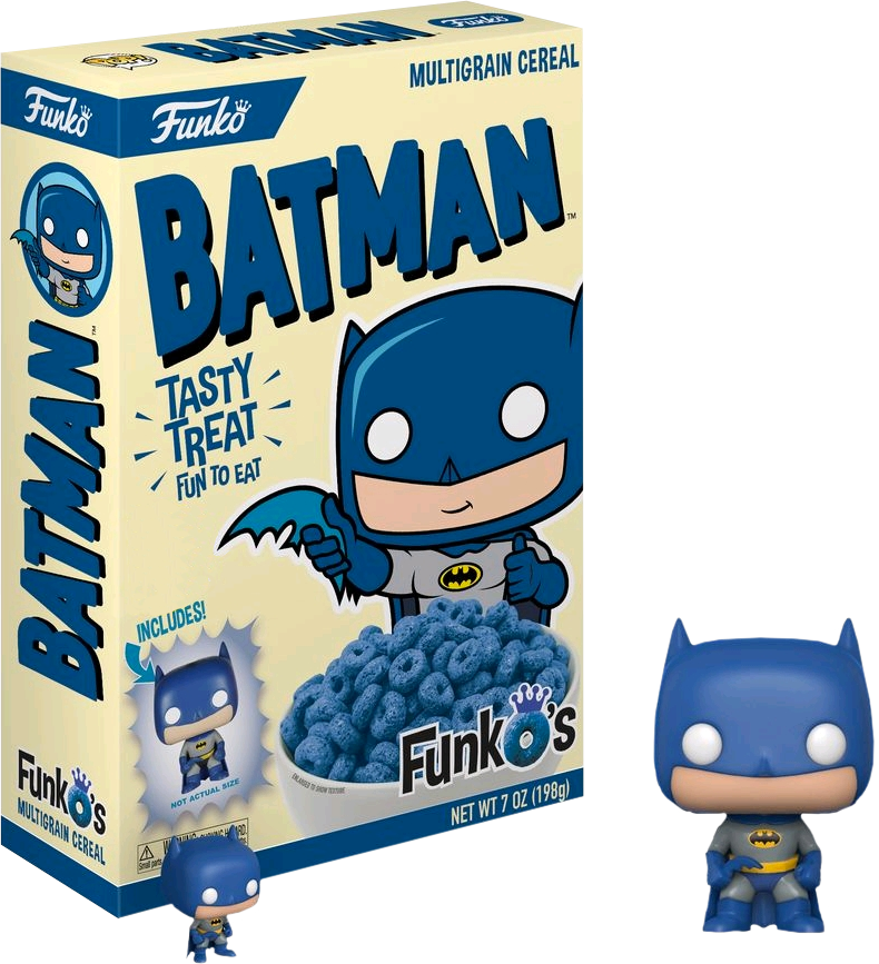 Batman Funkos Cereal With Pocket Us Exclusive Pop Vinyl - Funko Cereal (790x867), Png Download