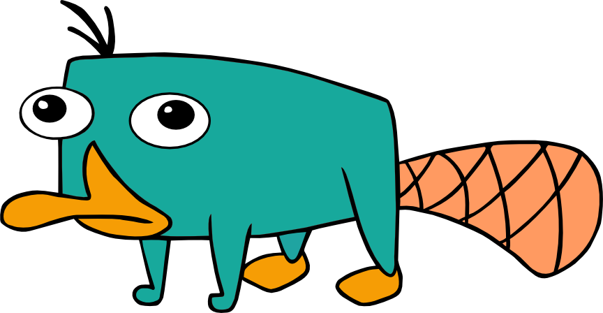 Platypus Clipart Svg - Phineas And Ferb Easy Drawings (864x448), Png Download