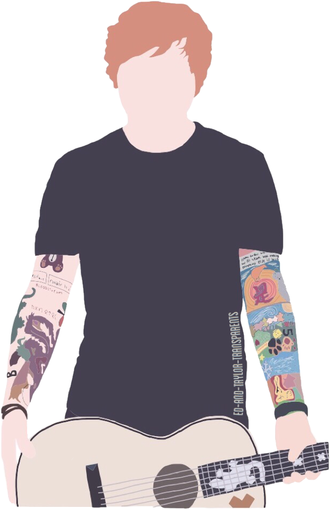 Download Ed Sheeran Drawing Transparent Tattoos Guitar Pls Like Guitar Arm Sleeve Tattoo Png Image With No Background Pngkey Com