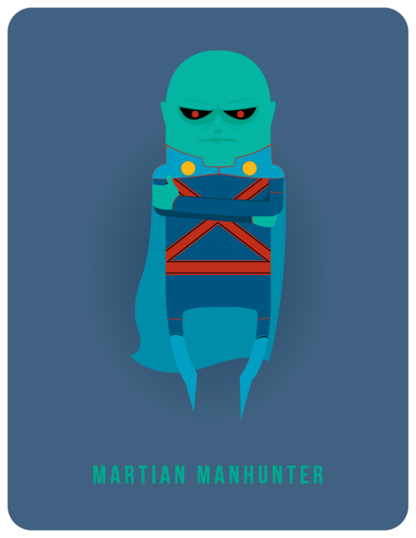 Diseñoadam Thompson Martian Manhunter, Comic Games, - Cartoon (600x776), Png Download