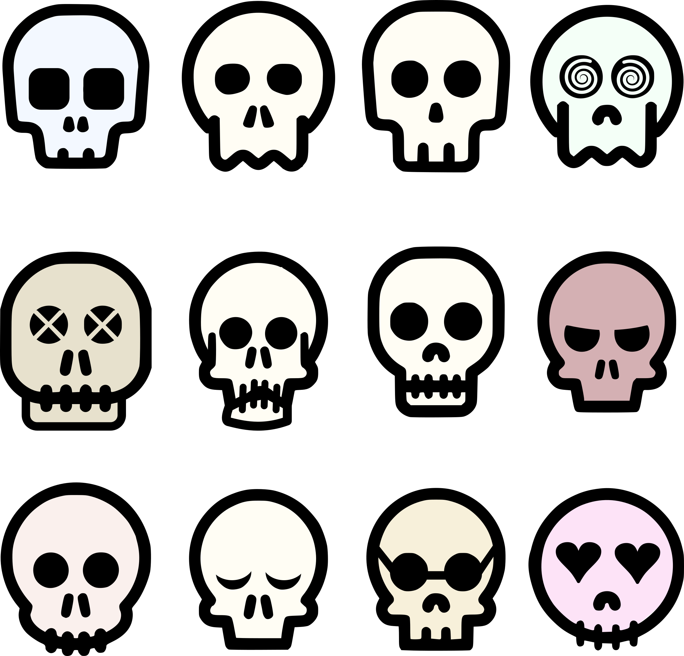 Download Skull Emoji Vector Clipart Image - Free Skull Cartoon Vector PNG  Image with No Background 