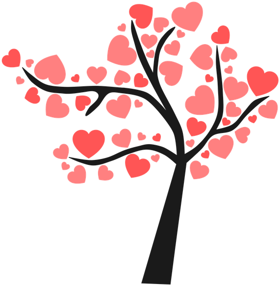 Arbol De Corazones Png (720x720), Png Download