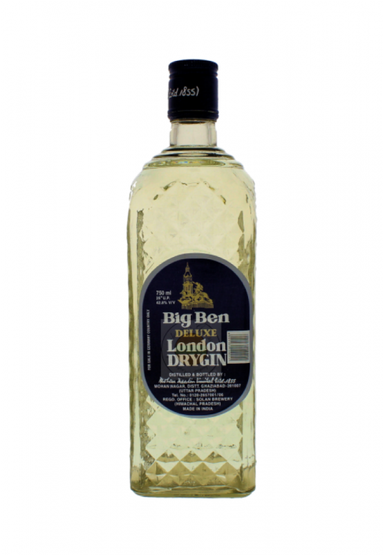 Big Ben Deluxe London Dry Gin - Glass Bottle (800x800), Png Download