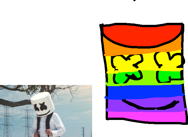 Marshmello-2 - Image (653x474), Png Download