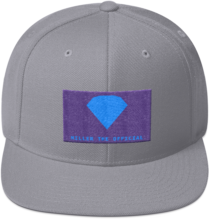 Blue Diamond Purple Banner Miller The Official Snapback - Baseball Cap (1000x1000), Png Download