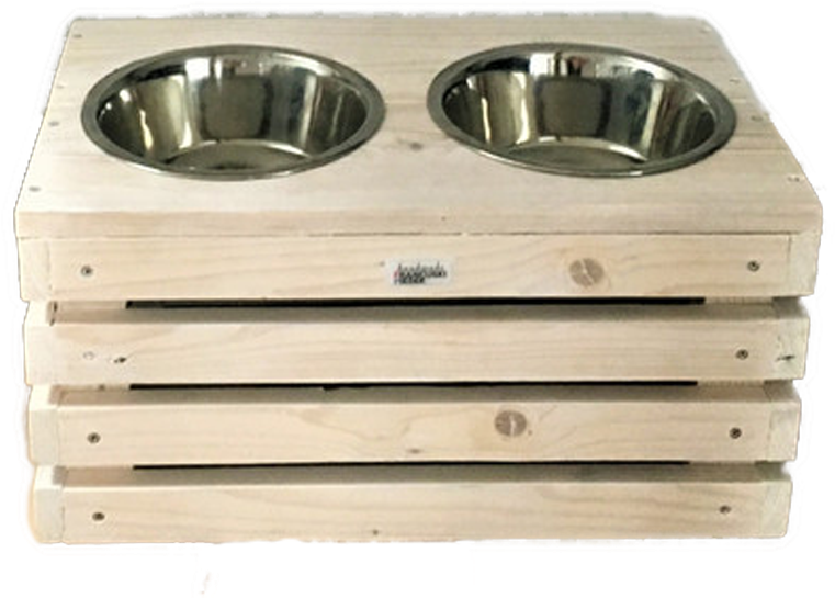 Dog Bowl Stand Wooden Pallets White - Drawer (800x800), Png Download
