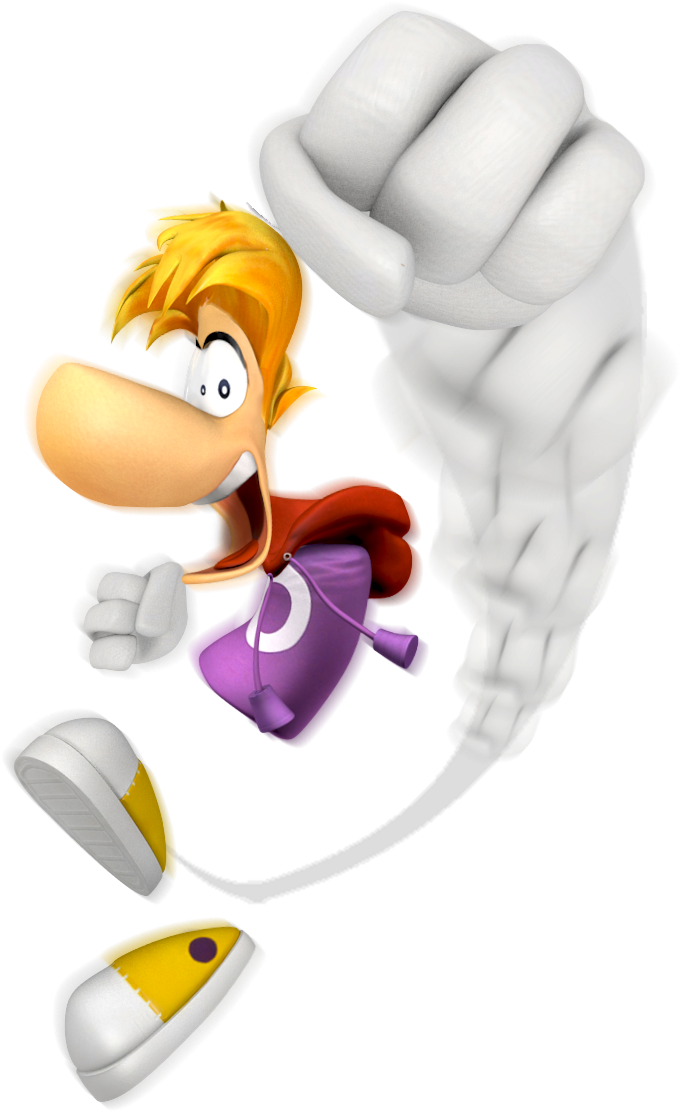 Rayman Smashes In - Cartoon (1200x1200), Png Download