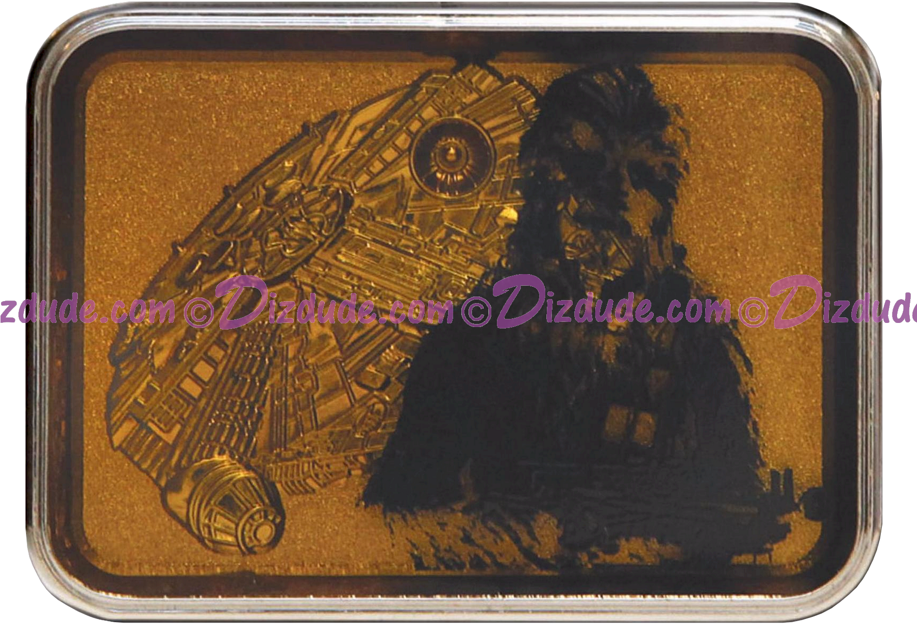 Chewbacca And Millennium Falcon Passholder Commemorative - Coin (1800x1330), Png Download