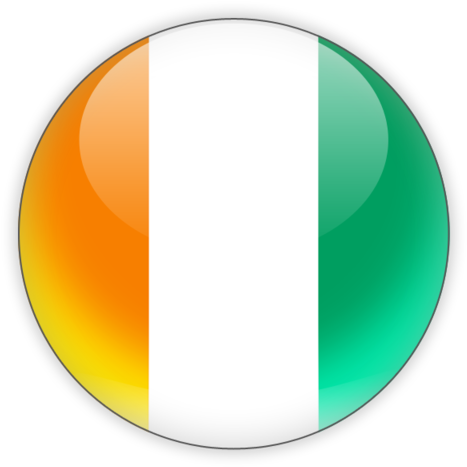 Ivory Coast Flag Png Transparent Images Png All Spain - Cote D Ivoire Round Flag (640x480), Png Download
