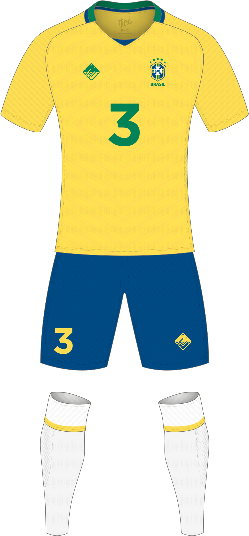 Brazil World Cup 2018 Concept - Camiseta De Brasil 2011 (1000x2000), Png Download