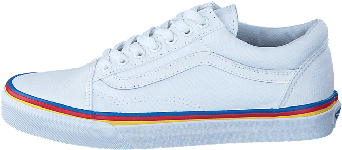 Vans Ua Old Skool True White 58610-08 Womens Textile - Skate Shoe (705x705), Png Download