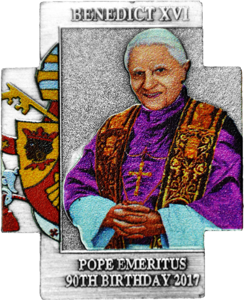 Pope Benedict Xvi 90th Birthday - Postage Stamp (826x1024), Png Download