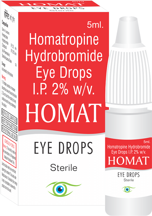 Homat - Mydriatics And Cycloplegics Eye Drop (800x800), Png Download